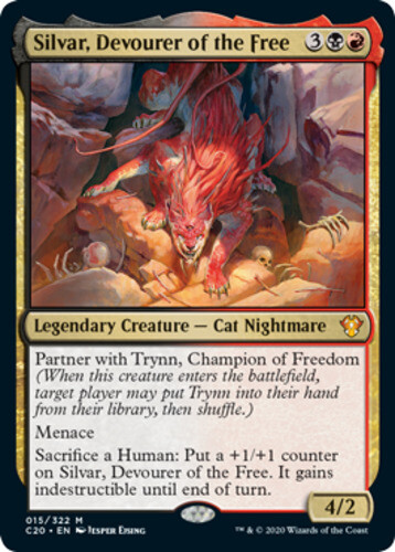 x1 Silvar, Devourer of the Free – Foil M MTG Commander 2020 M/NM, English