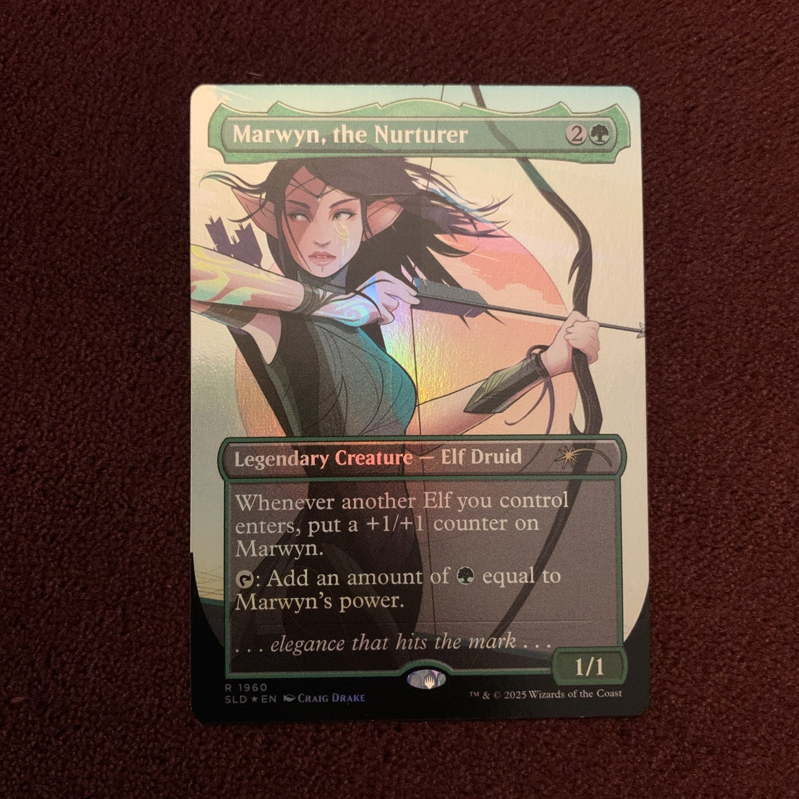 Marwyn, the Nurturer (Rainbow Foil) Secret Lair Drop Foil