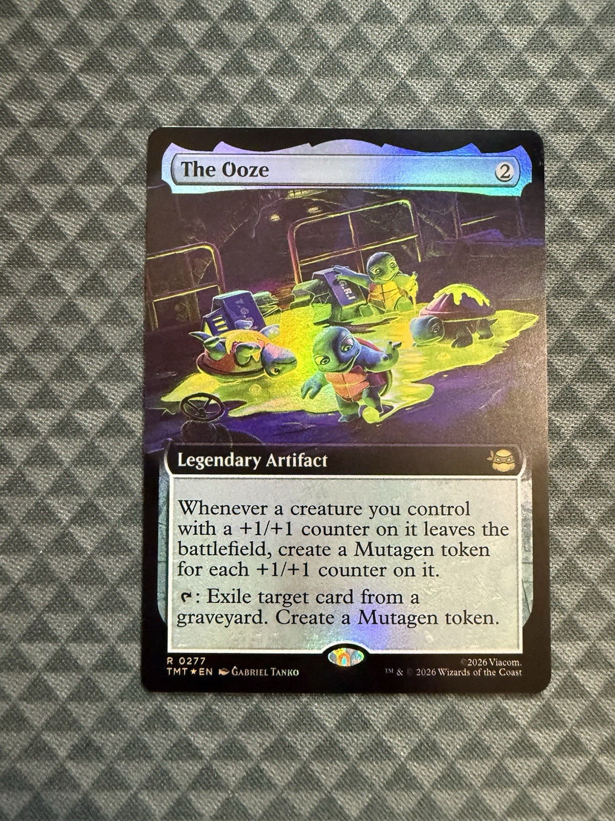 MTG The Ooze #0277 Foil Extended Art Rare Teenage Mutant Ninja Turtles (TMT)