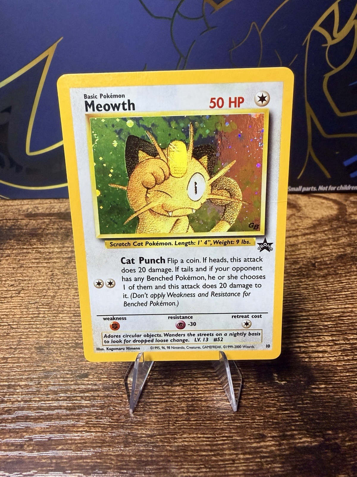 Pokemon TCG Meowth Holo #10 Black Star Promo Gameboy Exclusive