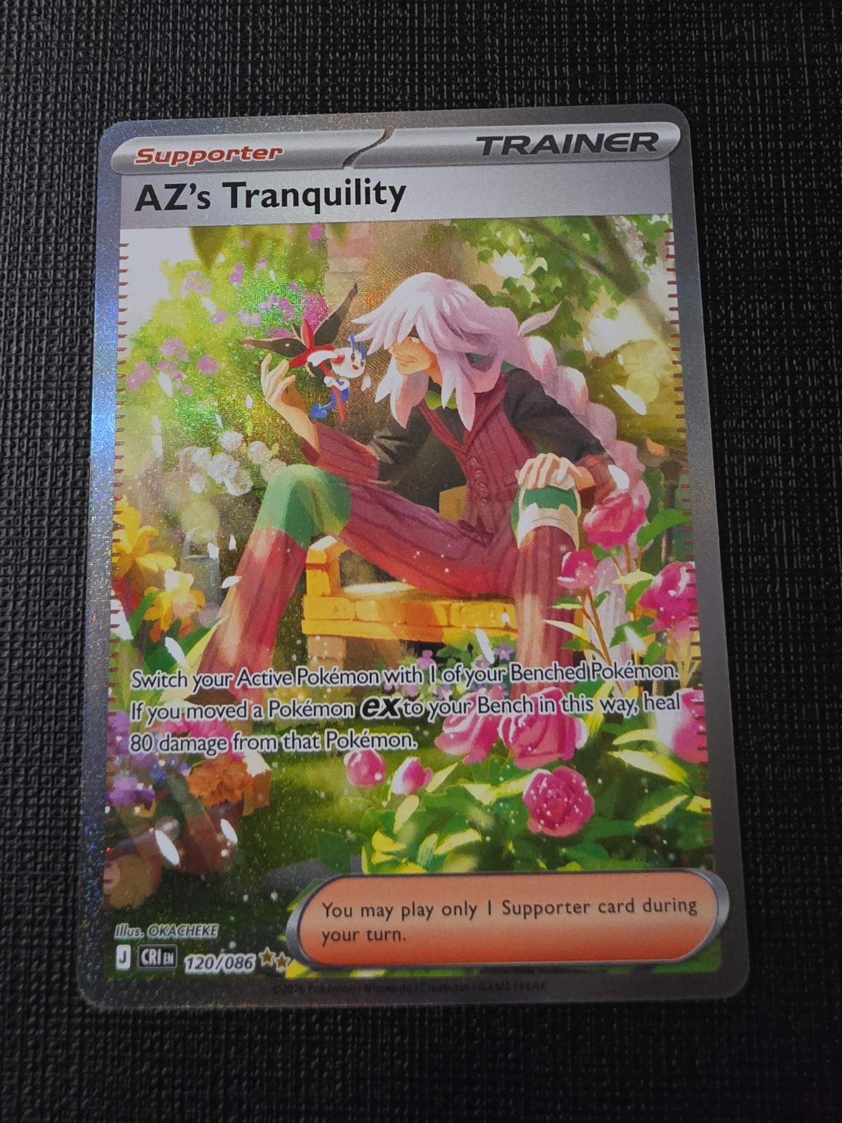 AZ’s Tranquility 120/086 SIR MINT Pokemon Chaos Rising Special Illustration Rare