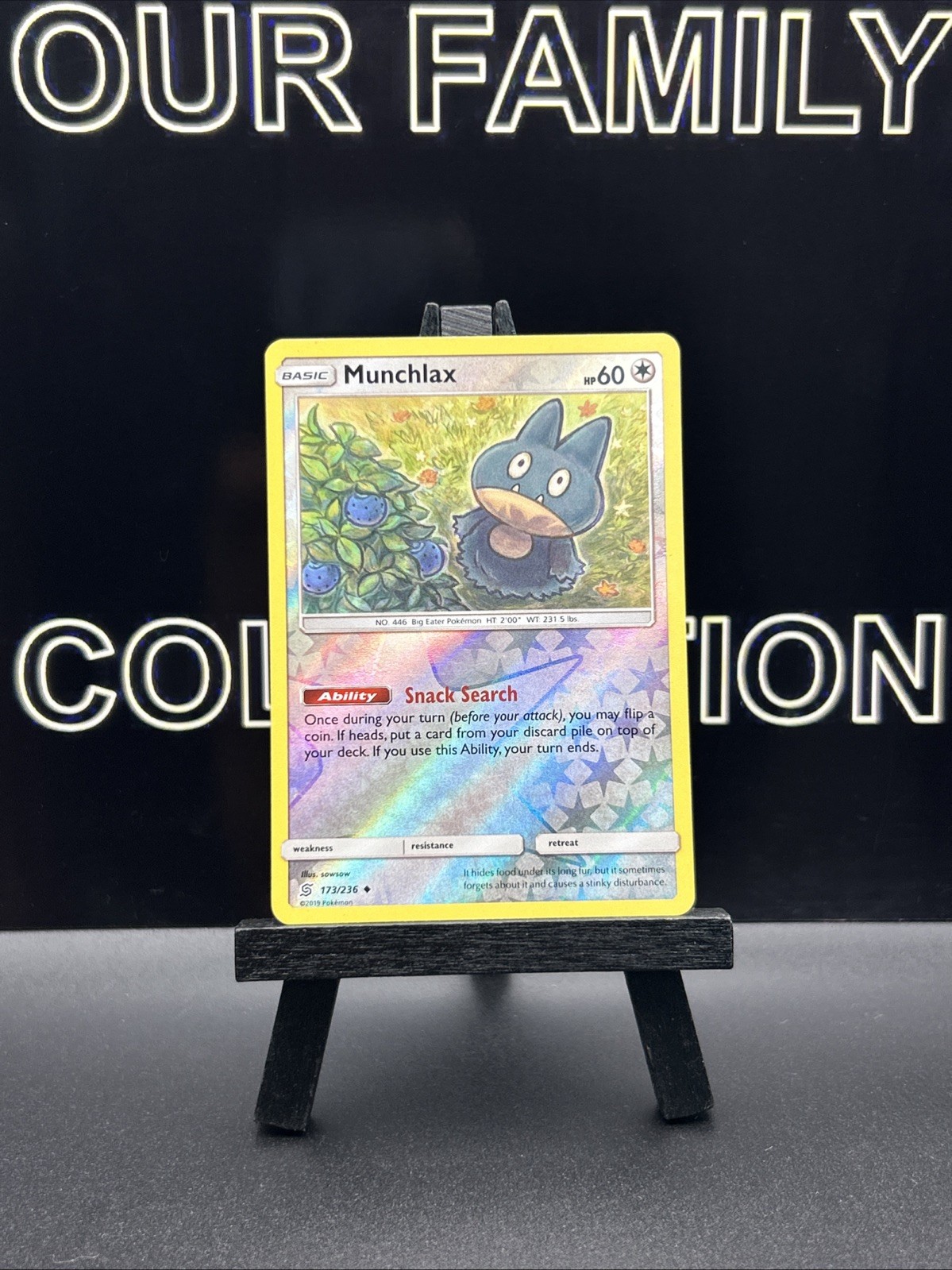 Munchlax 173/236 Sm-Unified Minds Reverse Holo 2019 Pokemon TCG