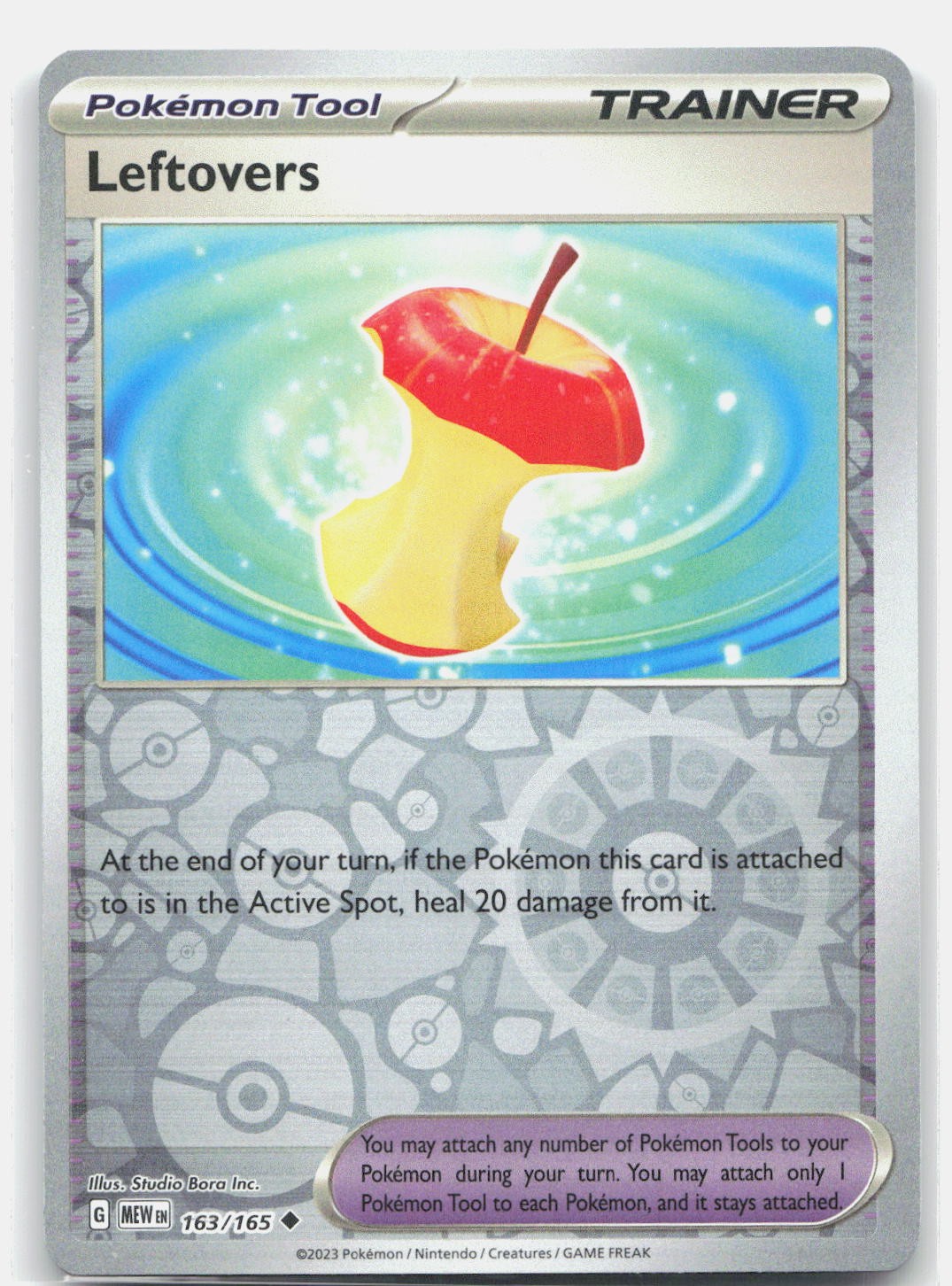Leftovers 163/165 Reverse Holo SV: Scarlet & Violet 151 Daisuke Ito Pokemon NM