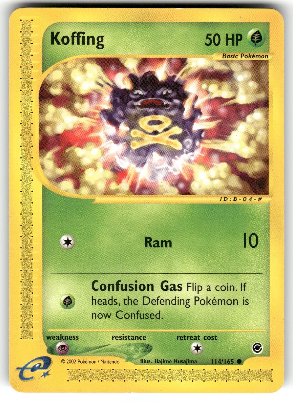 Pokemon Koffing Common Normal Expedition 2002 114/165 LP