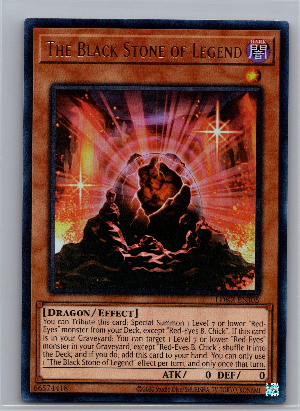 The Black Stone of Legend LDK2-ENJ05 Ultra Rare Unlimited NM