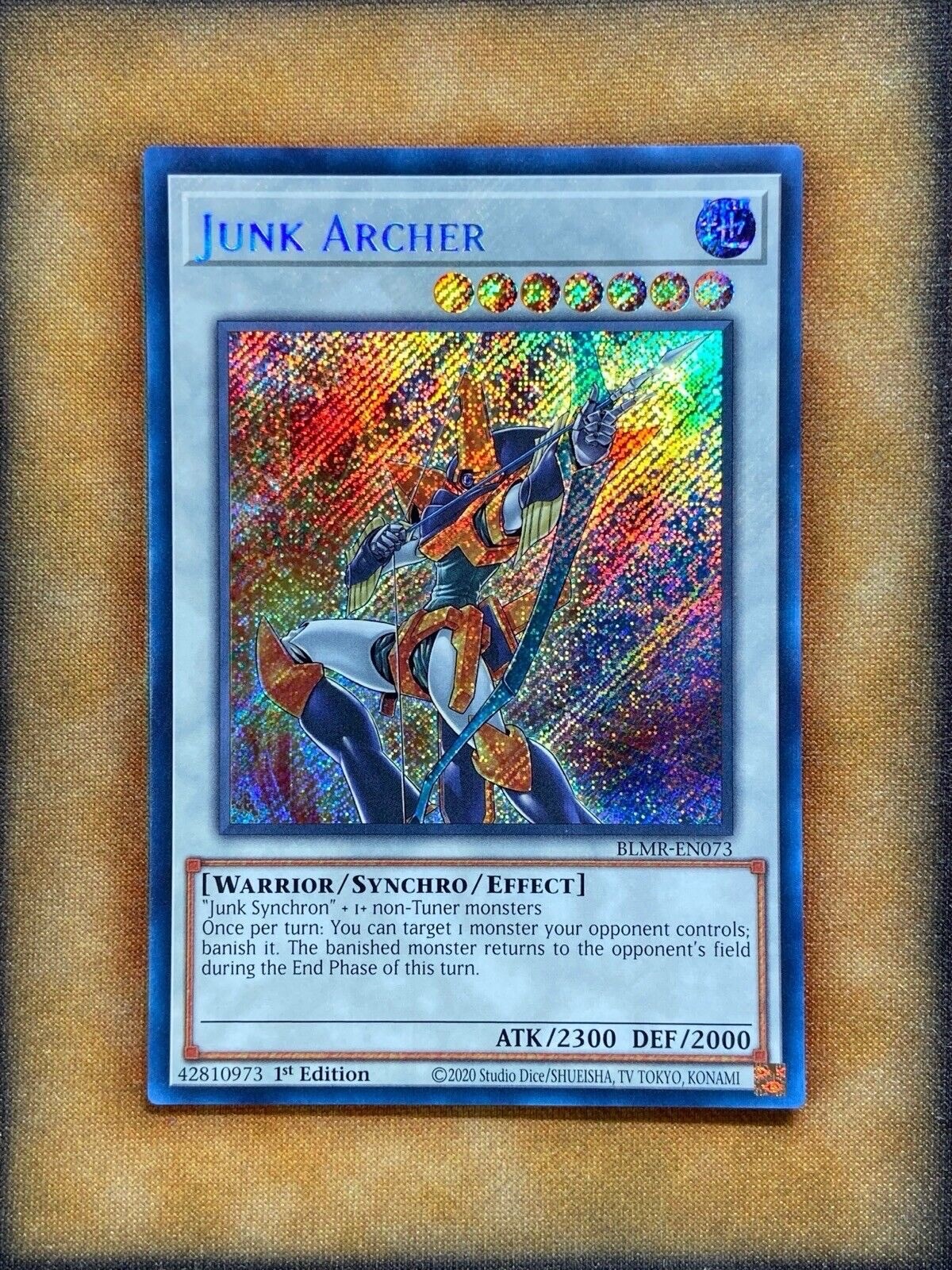 Yugioh Junk Archer BLMR-EN073 Secret Rare 1st Ed NM