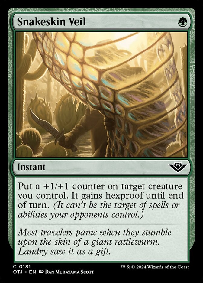 Snakeskin Veil (181) Outlaws of Thunder Junction OTJ MTG Magic