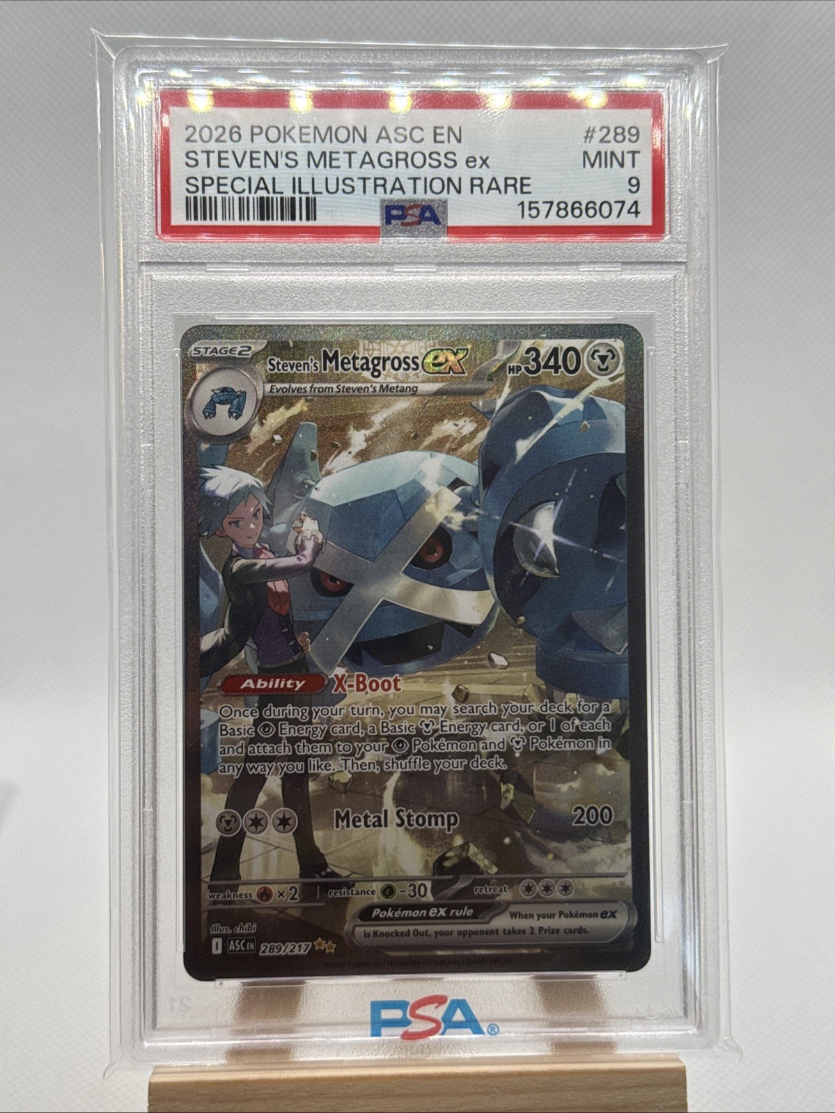 Steven’s Metagross ex 289/217 Me: Ascended Heroes Holo
