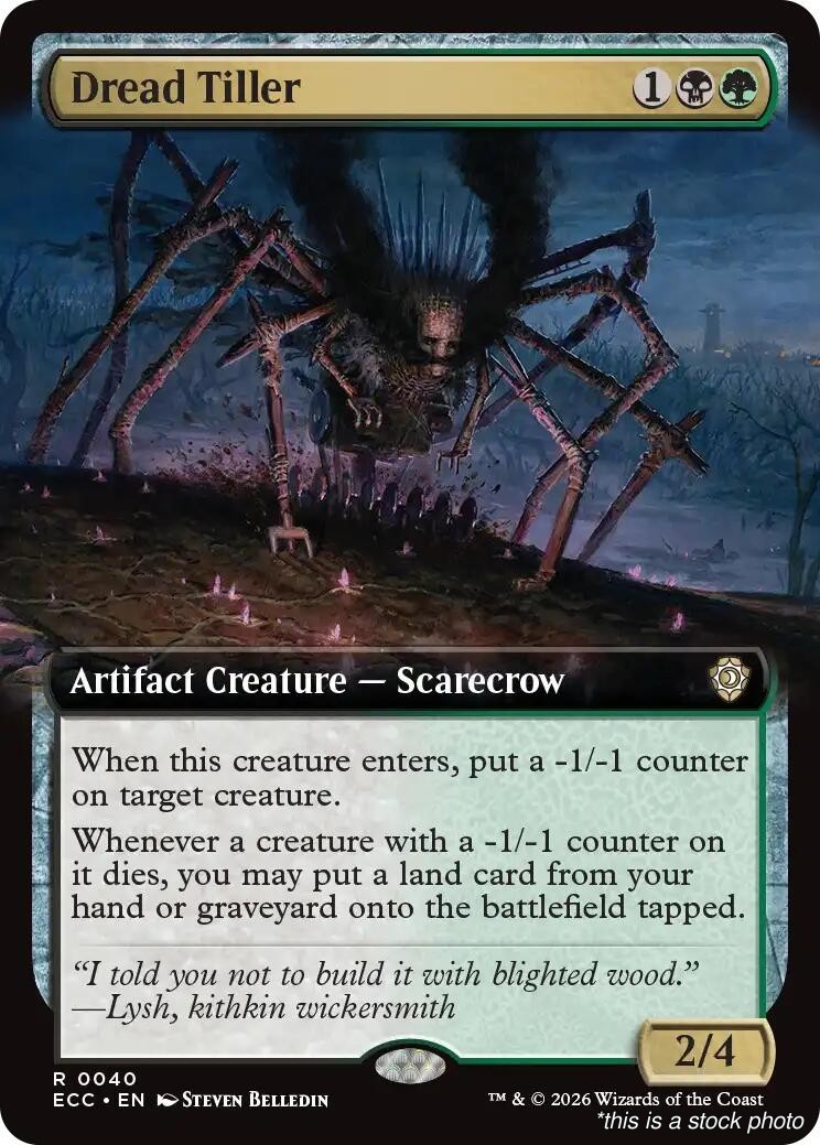 Dread Tiller (Extended Art) (ECC 40) Normal, Commander: Lorwyn Eclipsed, MTG