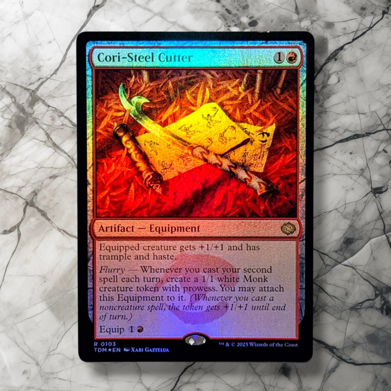Cori-Steel Cutter *Foil* Tarkir: Dragonstorm • Rare Artifact – Equipment • TDM