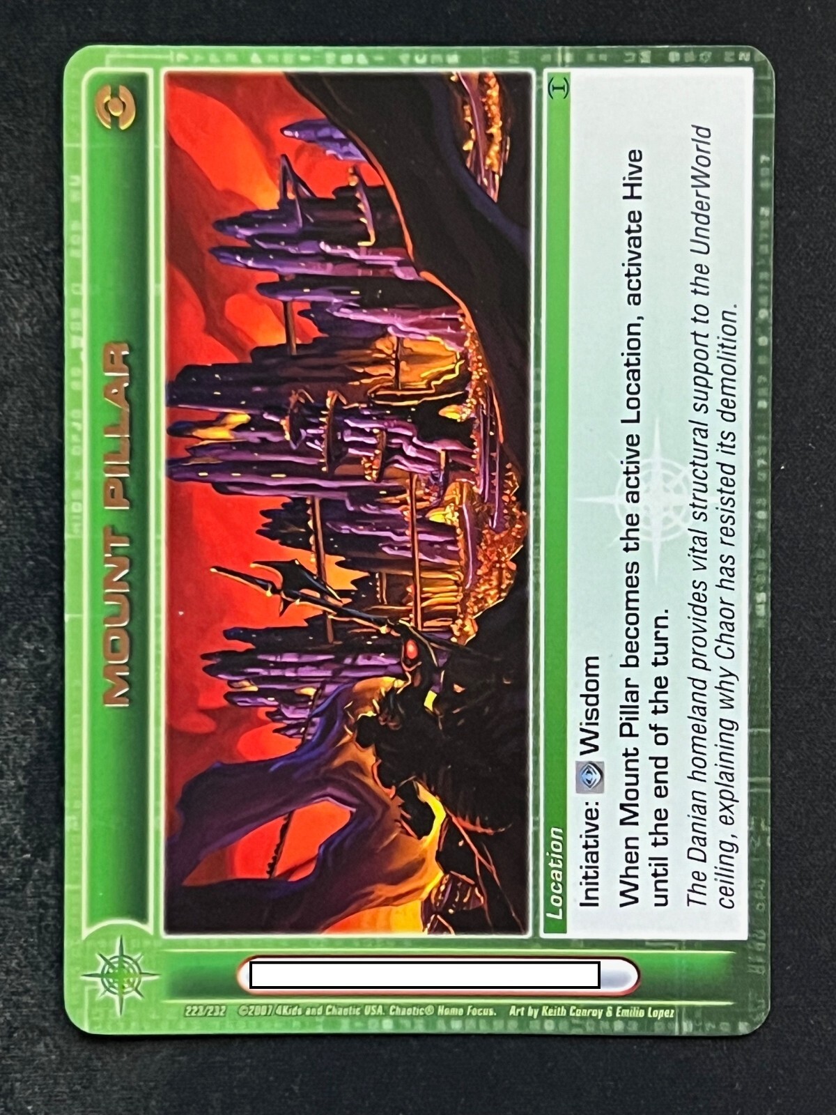 Chaotic 223/232 Mount Pillar Copper Letters Rare Location Card