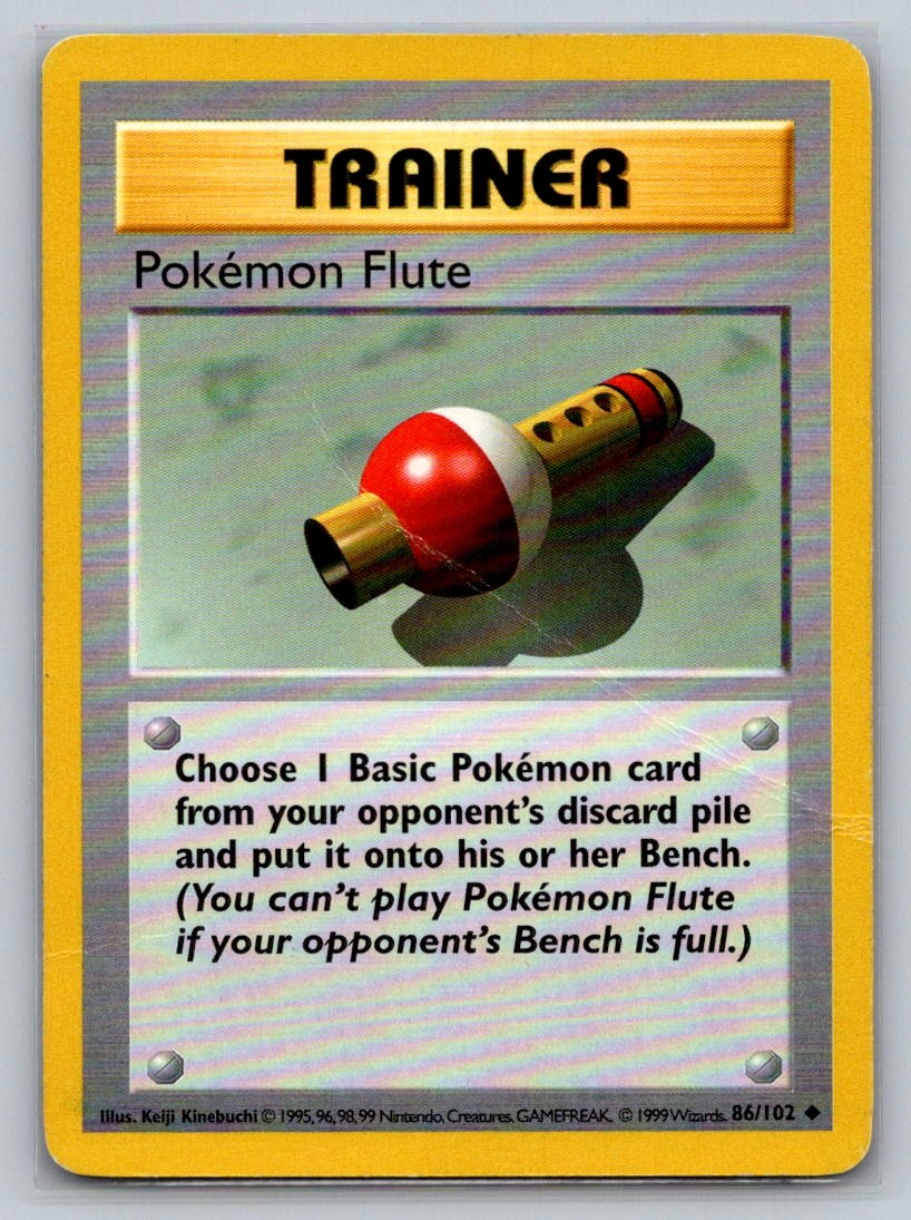 Pokemon Pokemon Flute Uncommon Base Set 086/102 DMG