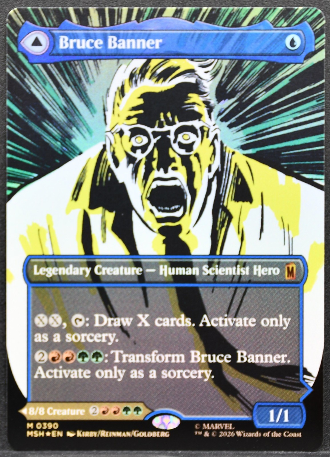 MTG Bruce Banner The Incredible Hulk (#390) – Foil Extended Art MSH NM