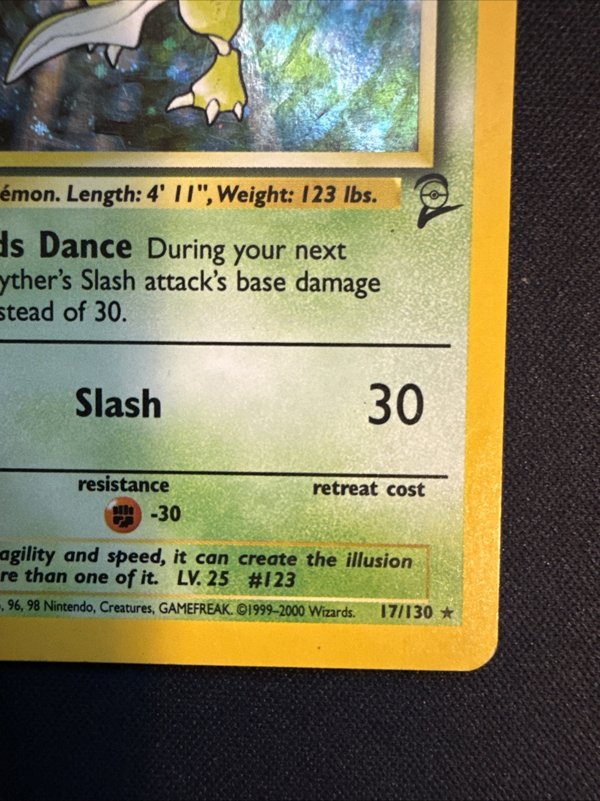 Scyther 017/130 Base Set 2 Holo MP+
