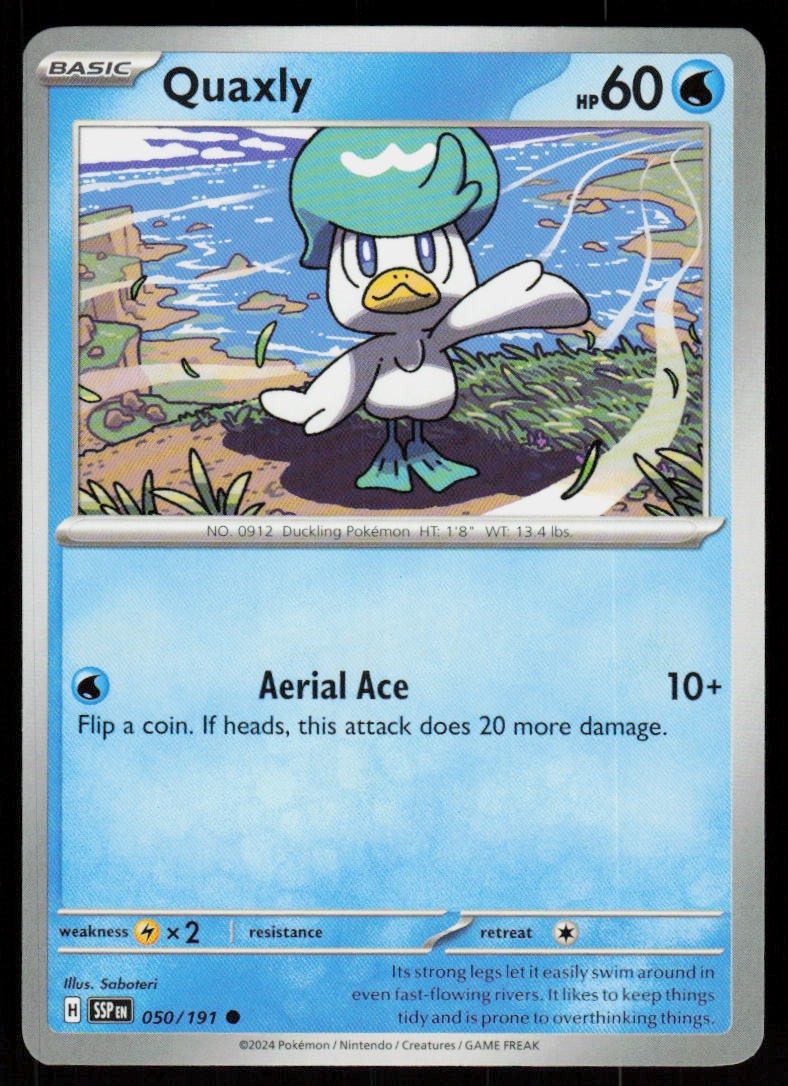 Quaxly 050/191 Common Surging Sparks Pokemon Near Mint