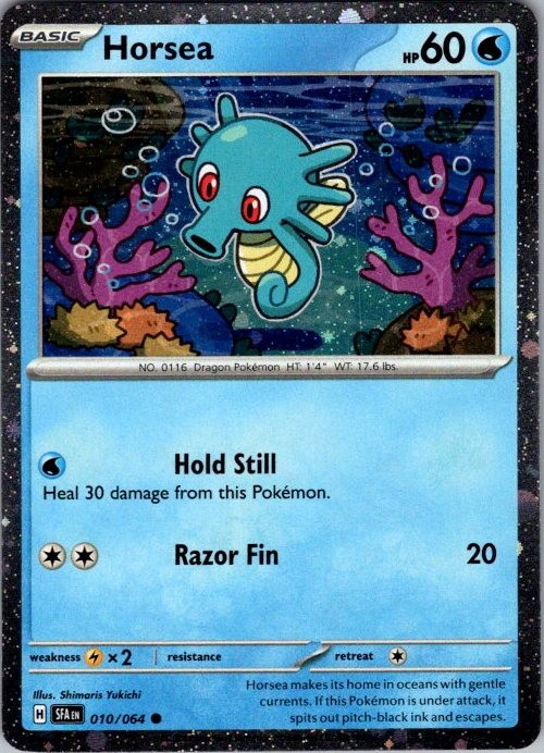 HORSEA (COSMOS HOLO) 010/064 MISCELLANEOUS CARDS & PRODUCTS POKEMON