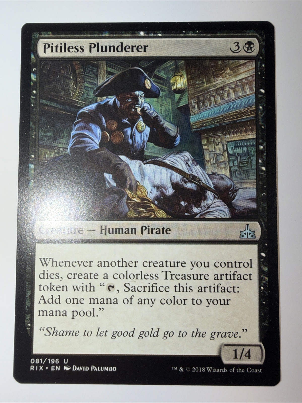 Pitiless Plunderer #81 Rivals of Ixalan Regular Uncommon