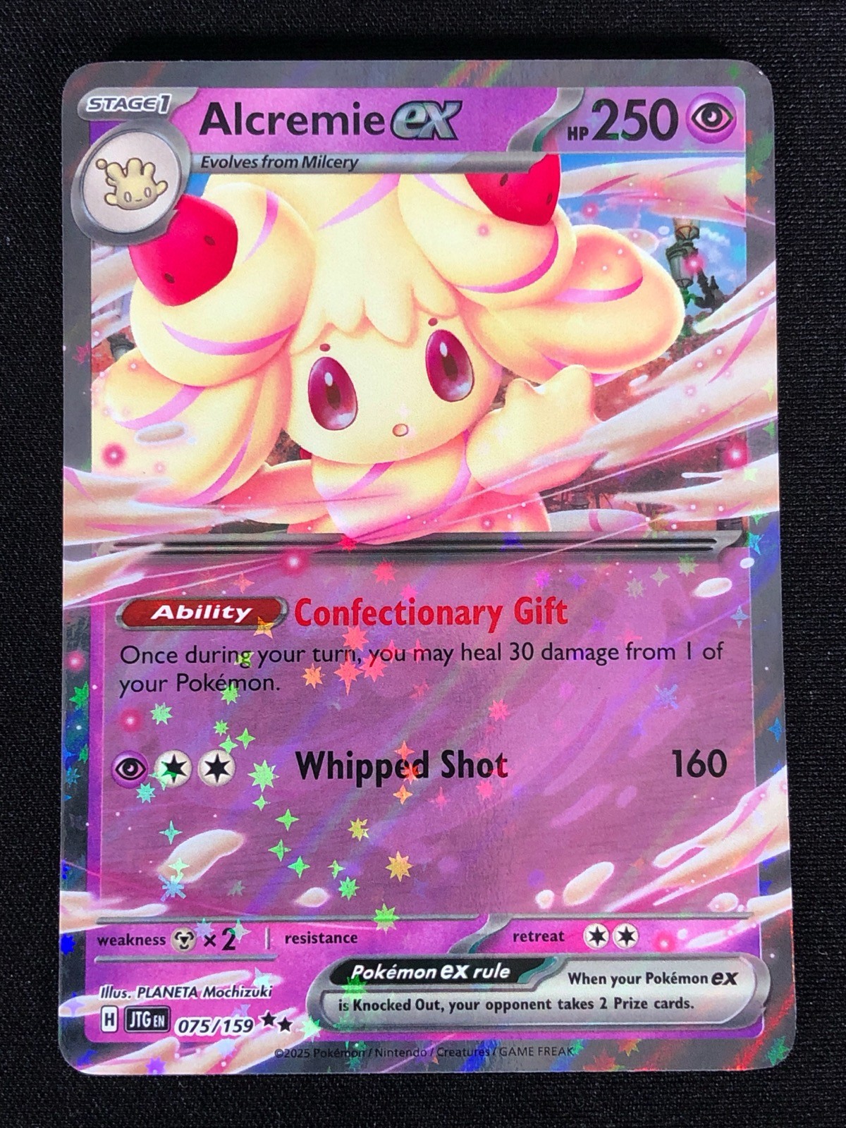 Pokemon Alcremie EX 075/159 Ultra Rare Holo (LP)
