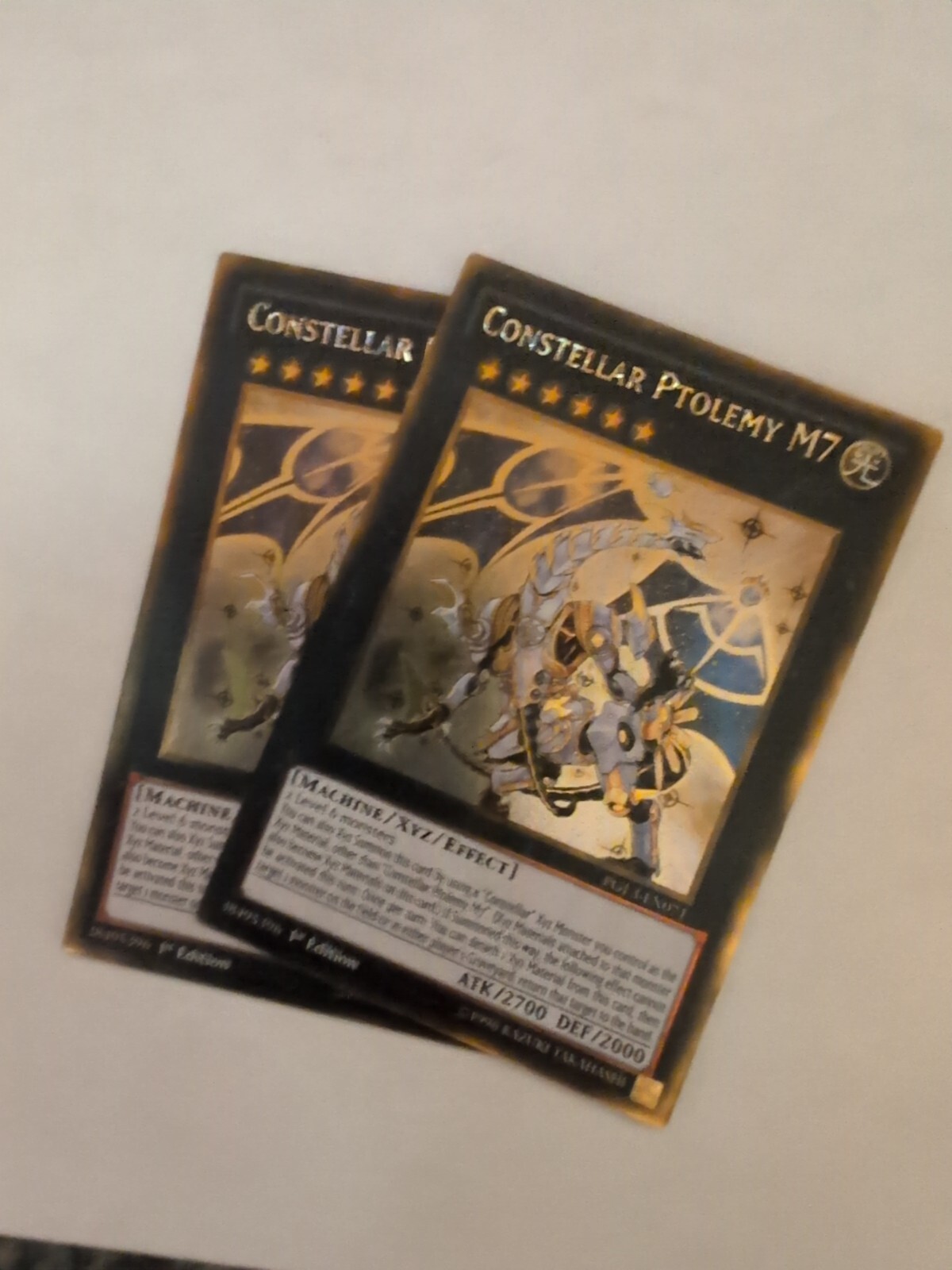 Yugioh 2X Constellar Ptolemy M7 PGL3-EN071 Gold Rare 1st Ed NM