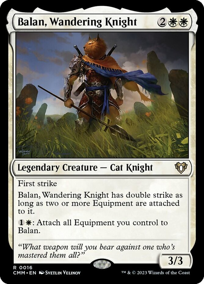 1 x Balan, Wandering Knight – Commander Masters – NM-Mint – MTG