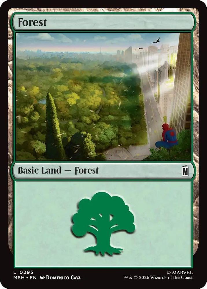 2026 Magic: The Gathering: MSH – Forest (0295) (#295, Land, Near Mint)