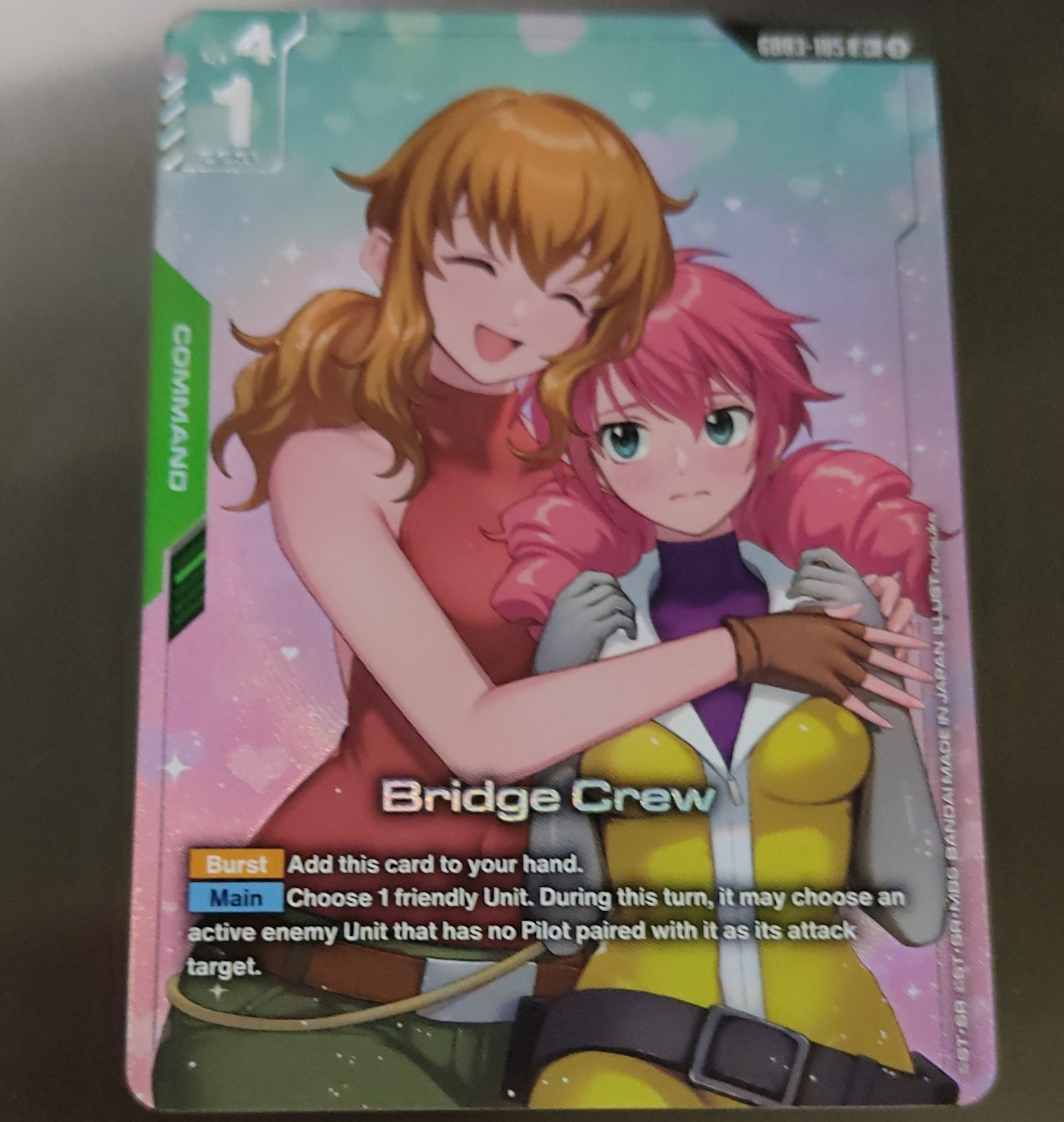 Bandai – Gundam Card Game – Bridge Crew GD03-105 – R+ Holo Command (EN)