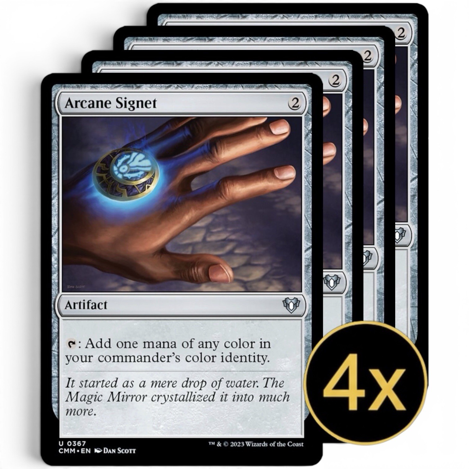 4x Arcane Signet CMM MTG Playset NM #367