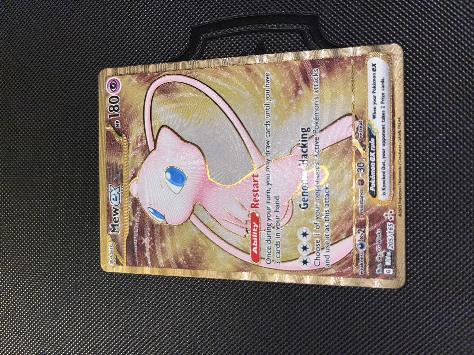 Mew ex – 151 Metal Card 205/165 Scarlet & Violet 151 Holo Pokemon