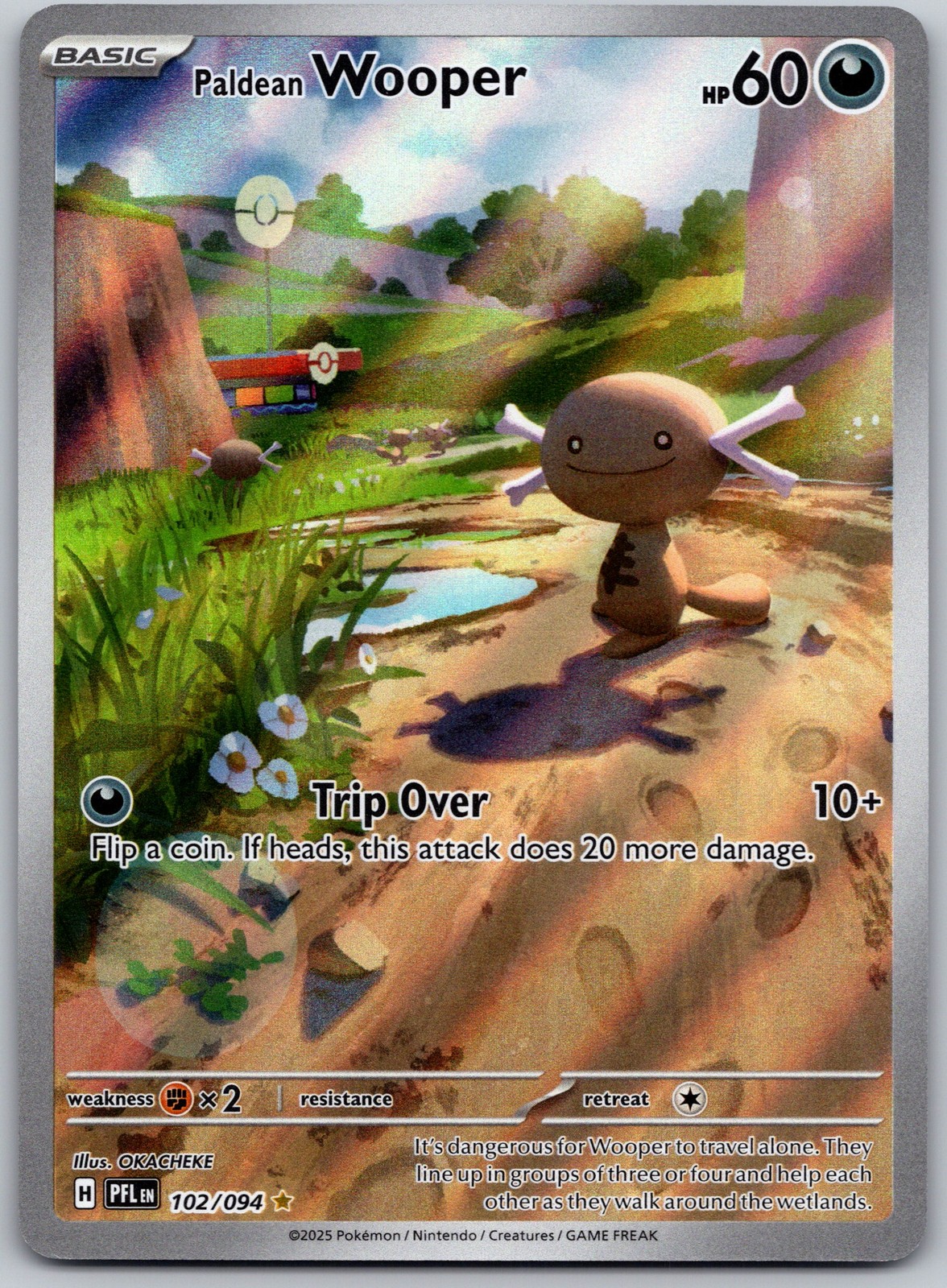 ME02: Phantasmal Flames #102/094 Paldean Wooper