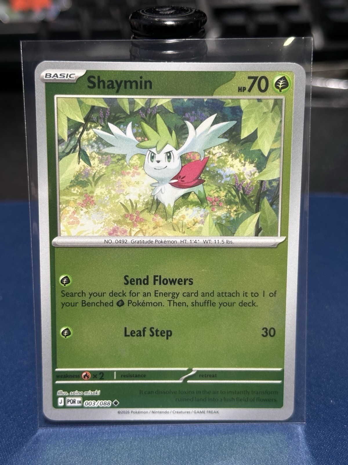 Shaymin 003/088 – Reverse Holo – Pokémon TCG: Perfect Order – English NM