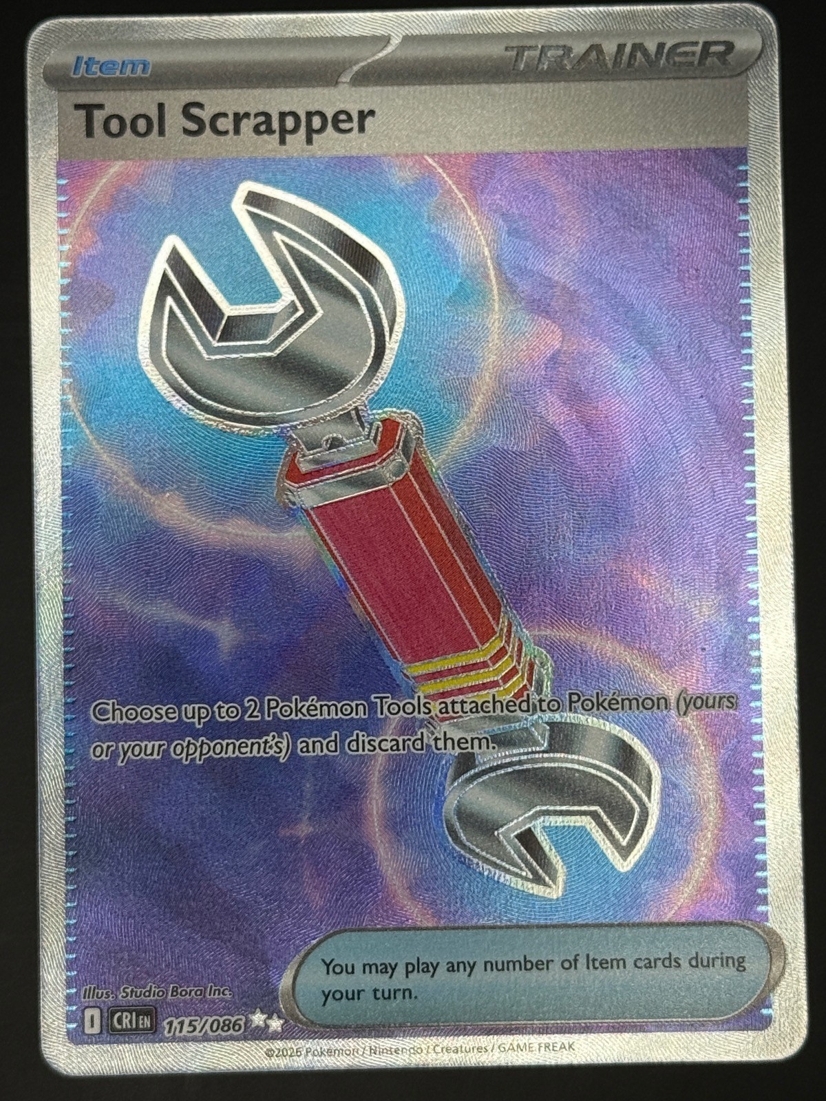 TOOL SCRAPPER 115/086 ULTRA RARE CHAOS RISING POKEMON HOLO NM/M