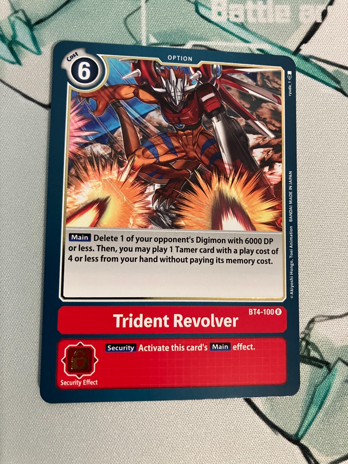 Trident Revolver BT4-100 R Digimon CCG | Great Legend Near Mint