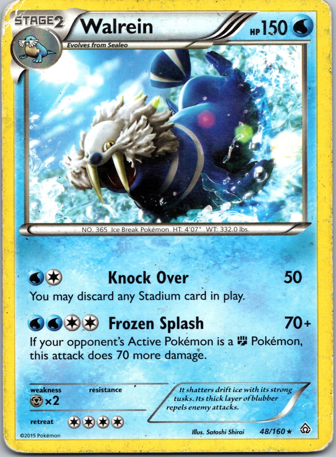 Walrein Rare XY – Primal Clash 48/160 HP