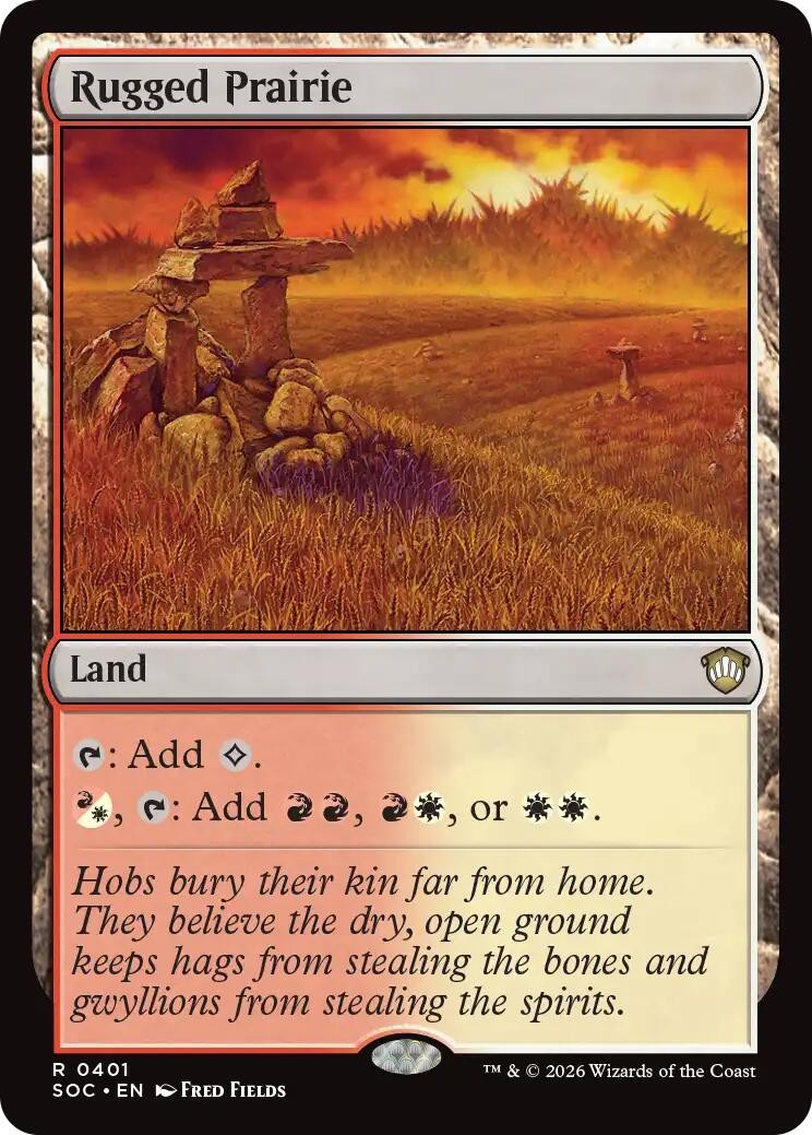 Rugged Prairie (401) Commander: Secrets of Strixhaven MTG SOC