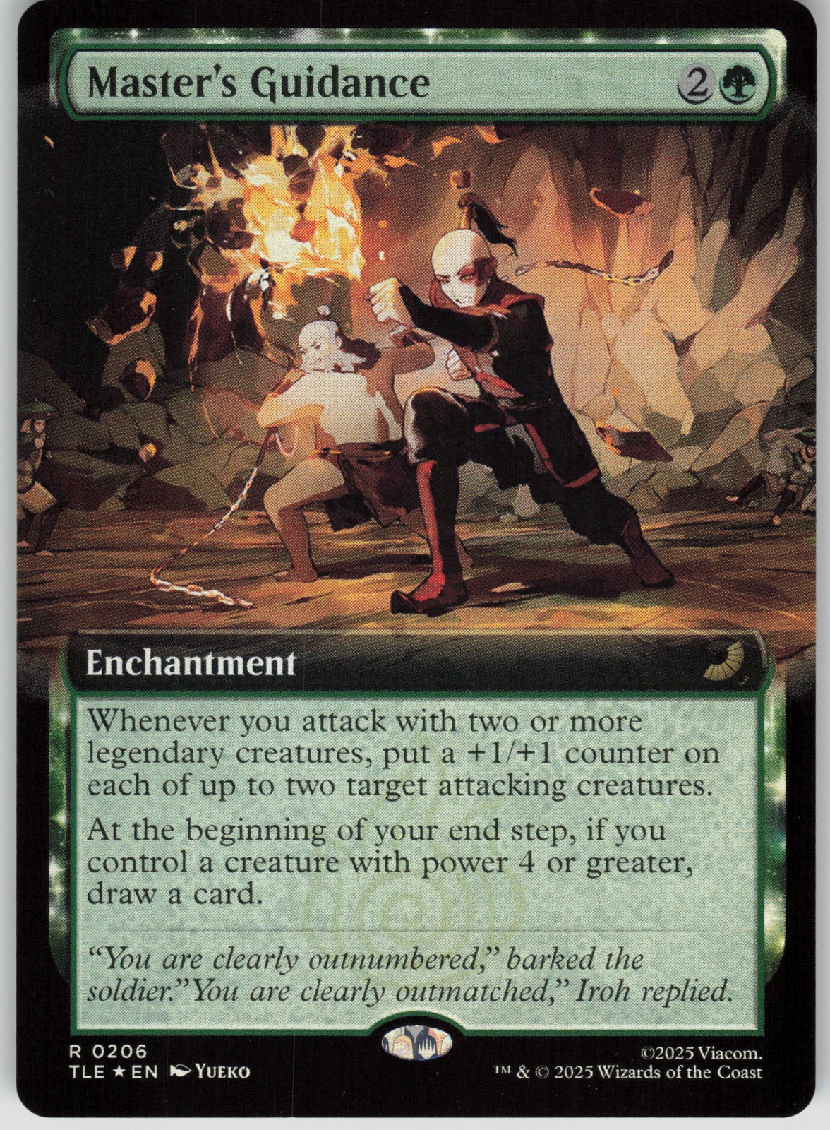 MTG Master’s Guidance Extended Art Foil NM Avatar: The Last Airbender: Magic 206