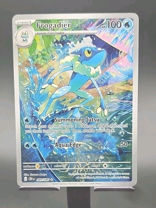 Pokemon Frogadier 089/086 Me04: Chaos Rising Holo