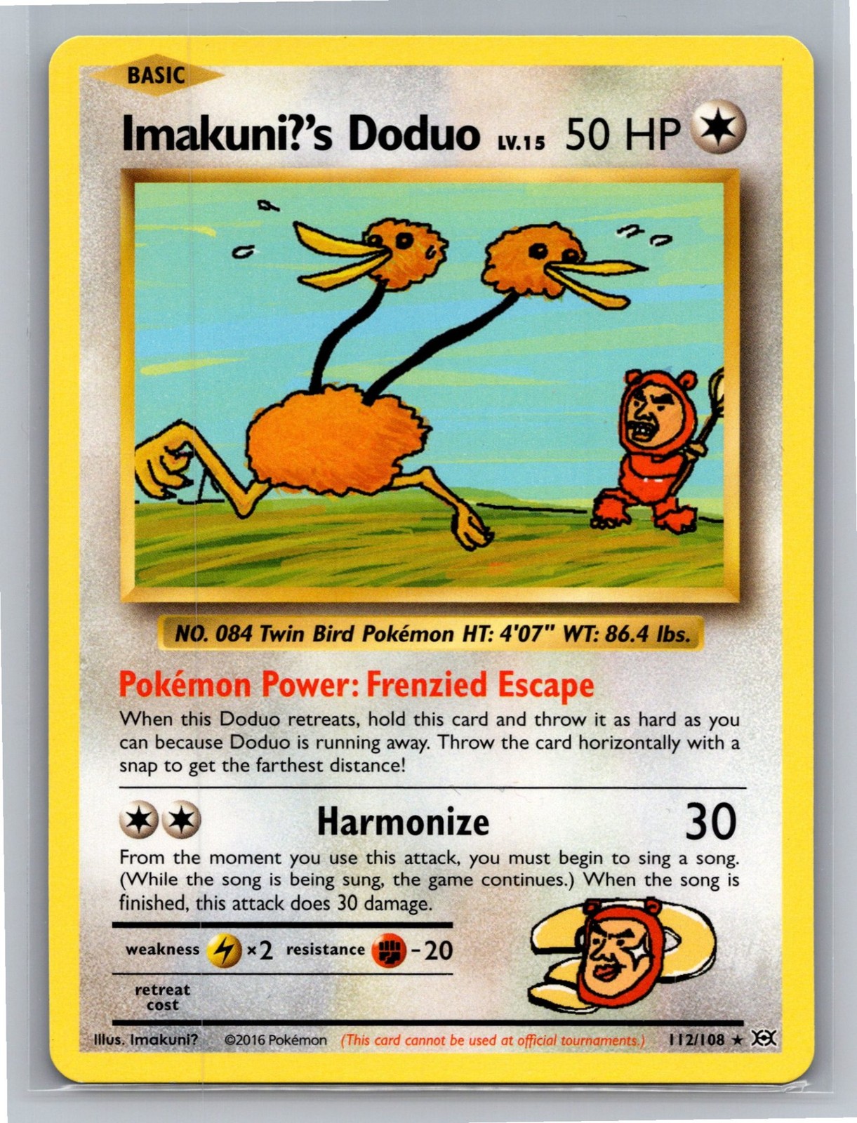 Imakuni?’s Doduo 112/108 Secret Rare XY – Evolutions Pokemon LP