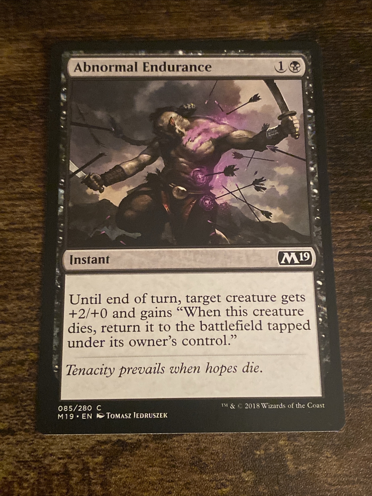 Abnormal Endurance 085/280 2019 M19 MTG Magic The Gathering S479*