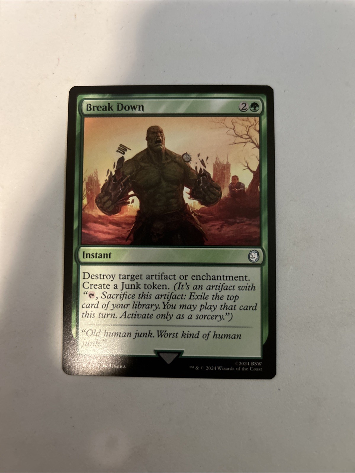 Break Down PIP 74 MTG Universes Beyond: Fallout Uncommon Normal EN NM SS
