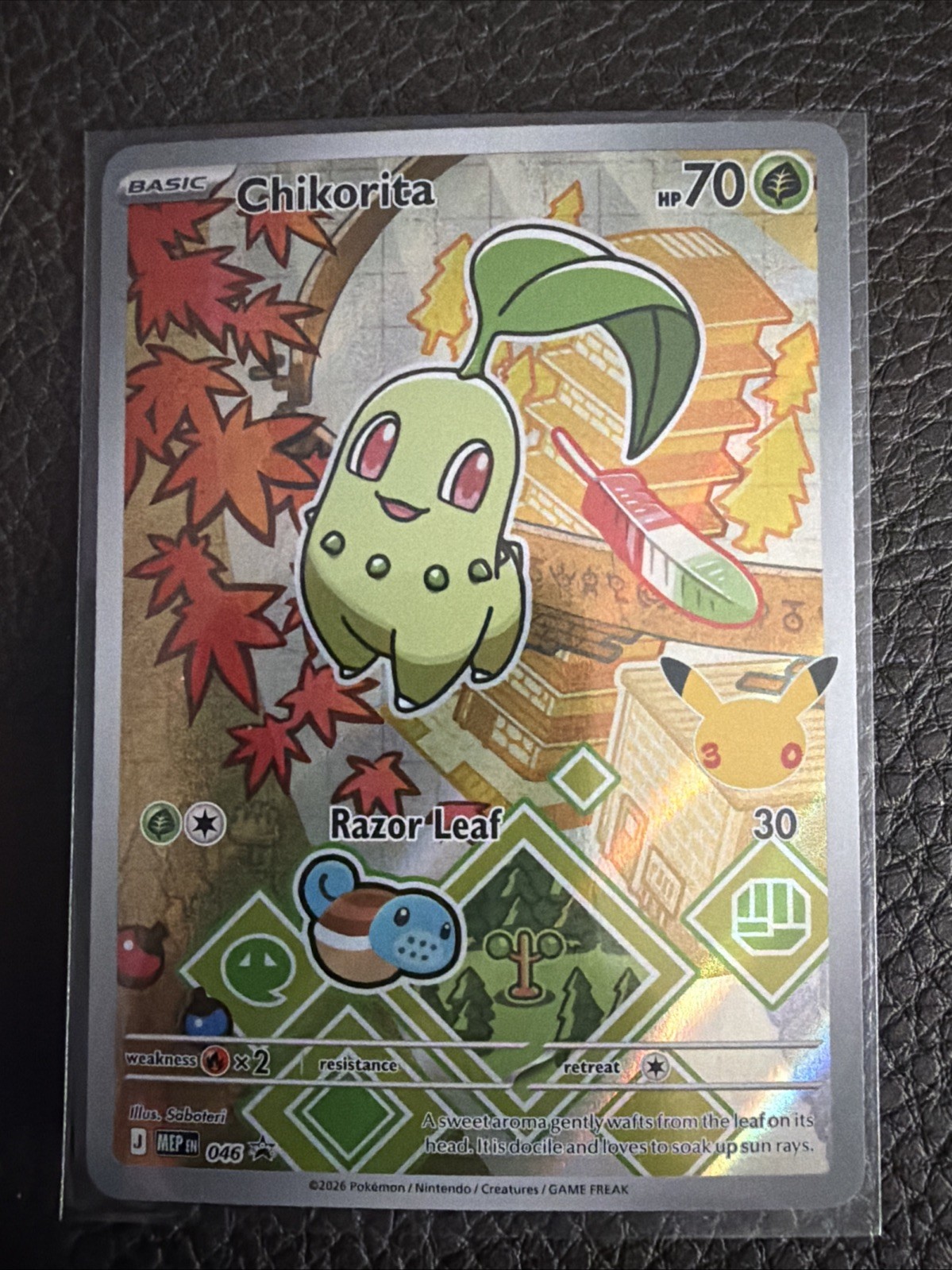 Chikorita 046 ME Mega Evolution Promo Holo Near Mint QTY AVAIL