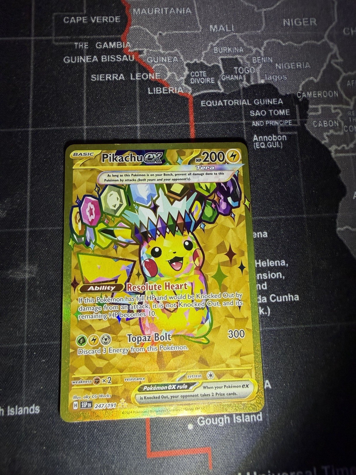 Pikachu ex 247/191 Sv08: Surging Sparks Holo