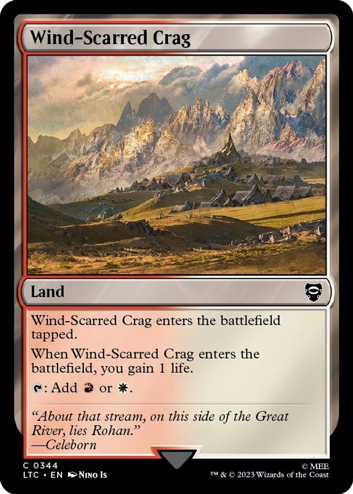 Wind-Scarred Crag Commander: The Lord of the Rings: Tales of Middle-earth 344