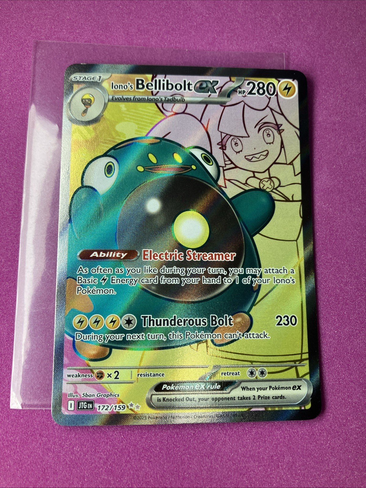 Pokémon TCG Iono’s Bellibolt ex 172/159 Journey Together