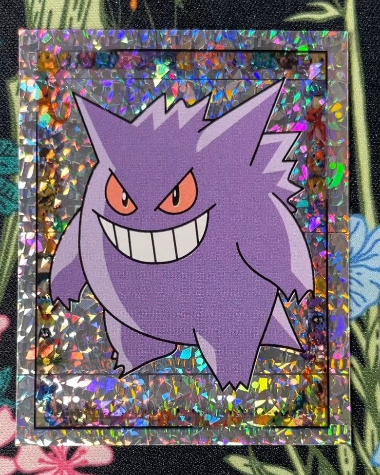 Pokemon Gengar S15 Merlin Prism Holo Vintage 1999 Sticker -S220