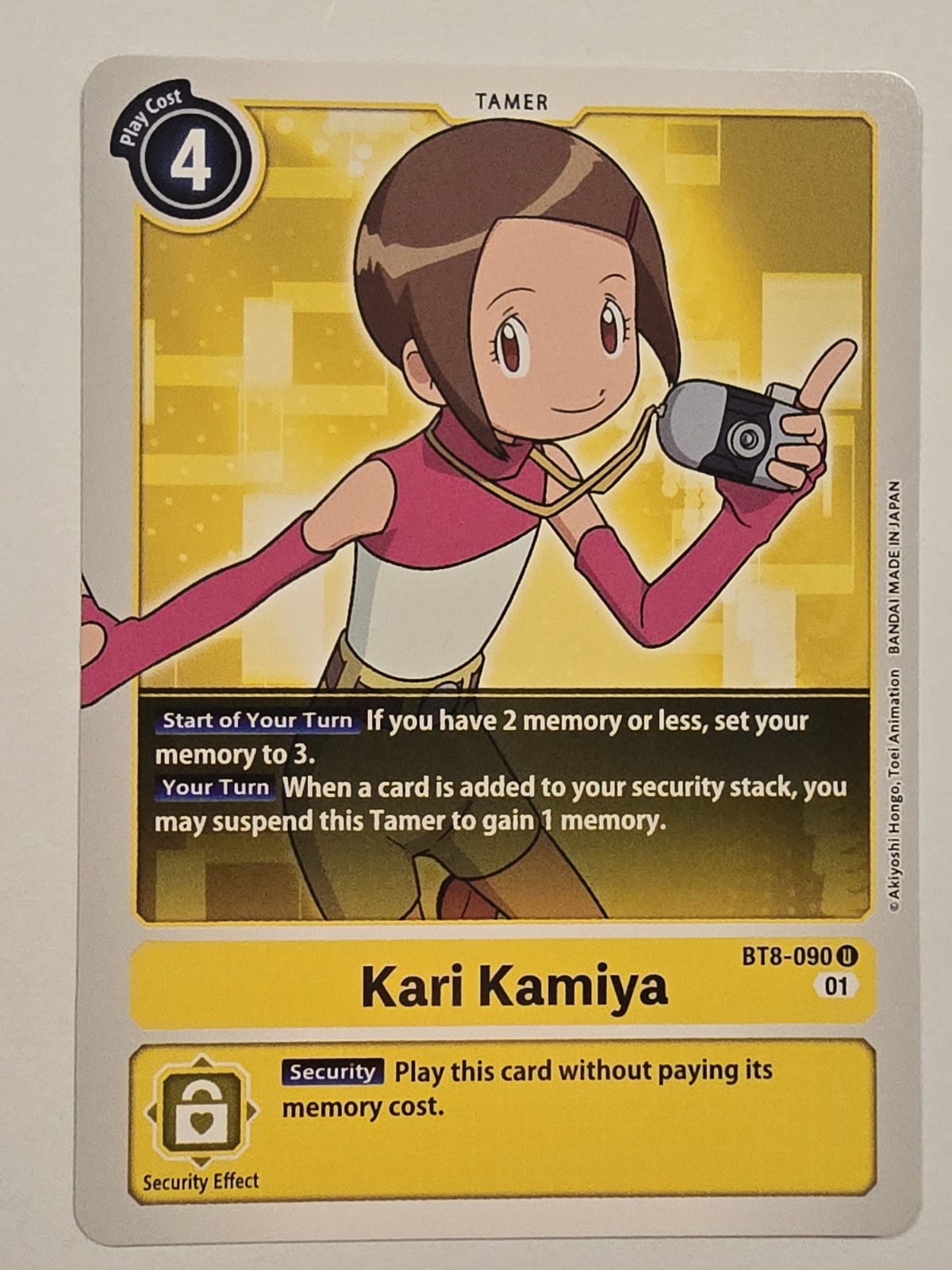 Digimon CCG Kari Kamiya BT8-090 Regular New Awakening