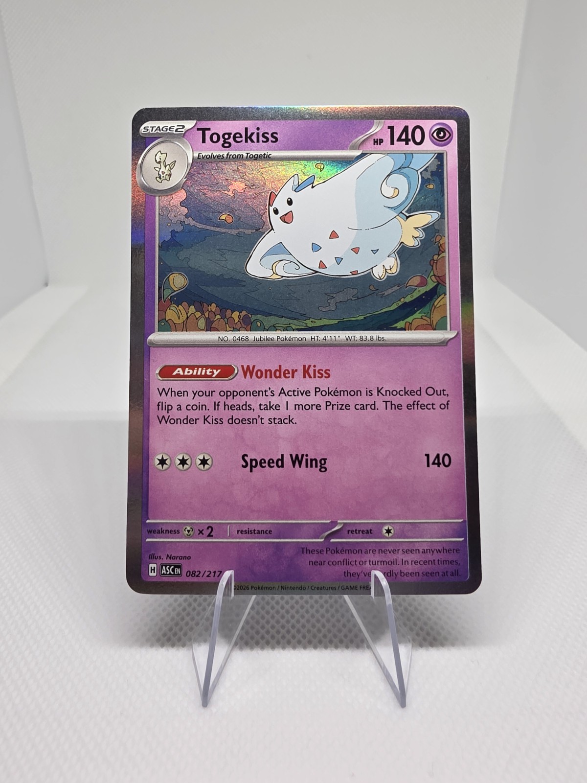 Pokemon TCG Togekiss 82/217 Holo Rare Holo