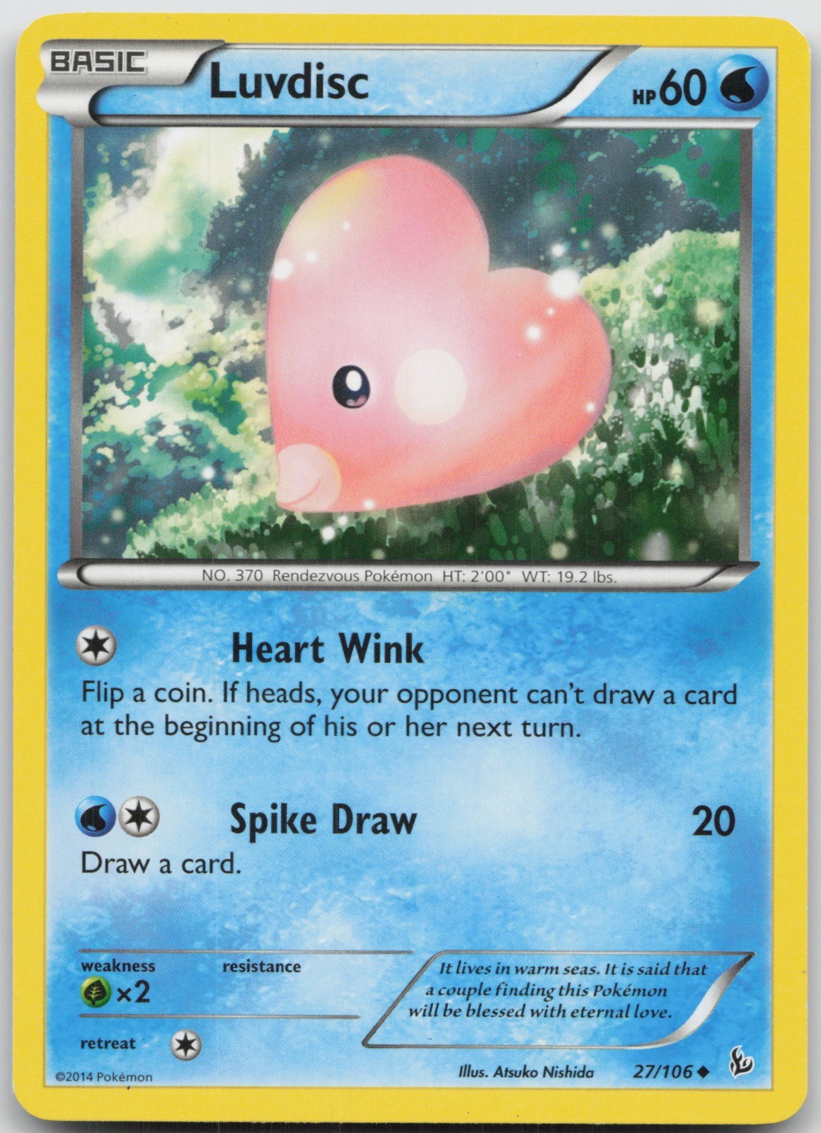 Luvdisc Uncommon XY – Flashfire 27/106 LP Atsuko Nishida