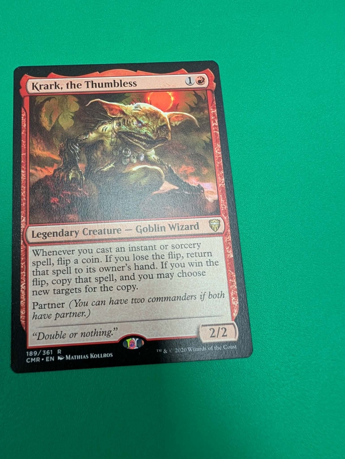 Krark, the Thumbless Commander Legends Regular