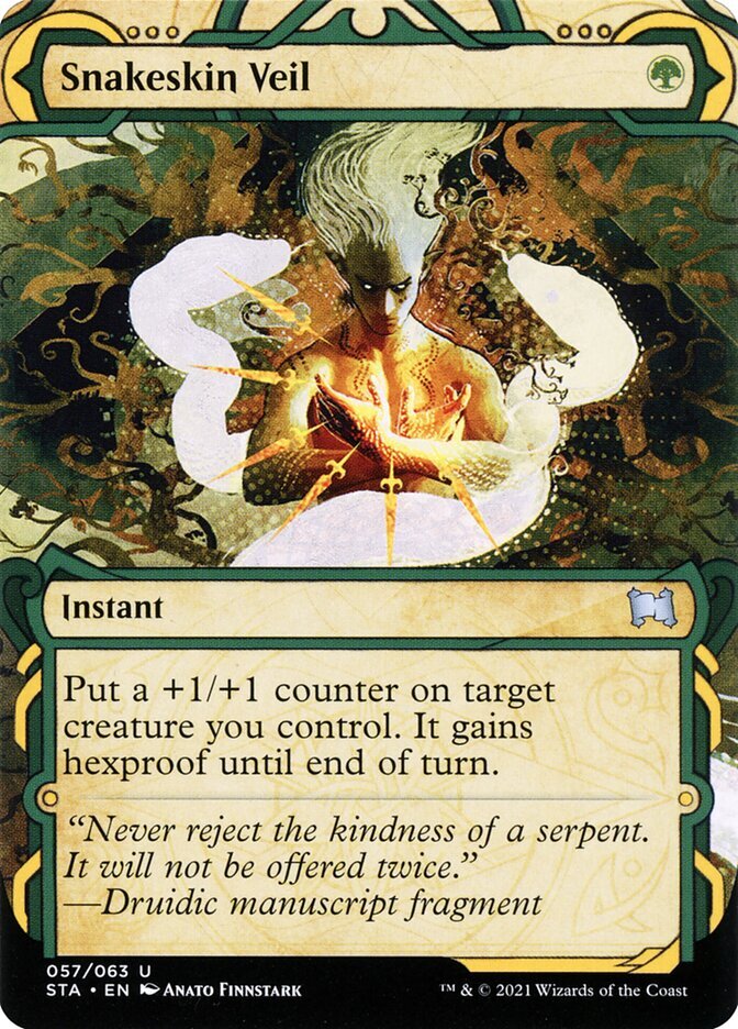 Magic the Gathering (mtg): STA: Snakeskin Veil – Full Art