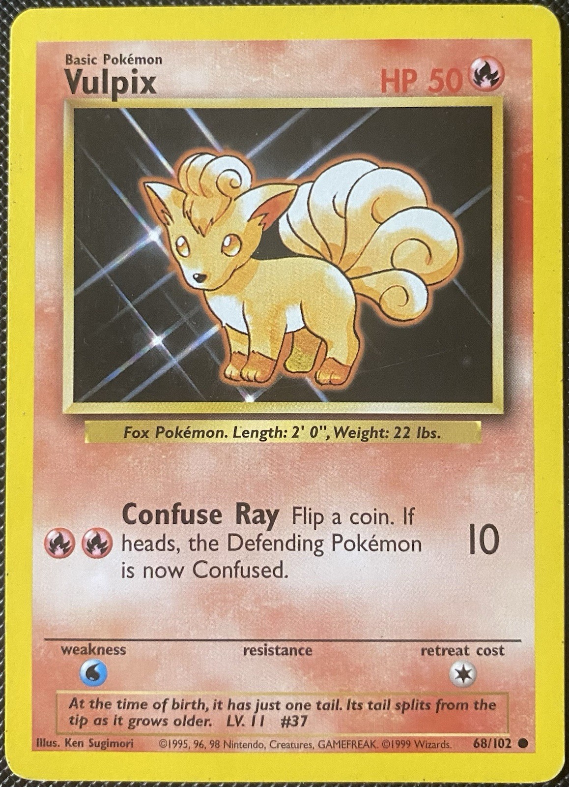 Vulpix 068/102 Base Set Regular – Pokémon Card